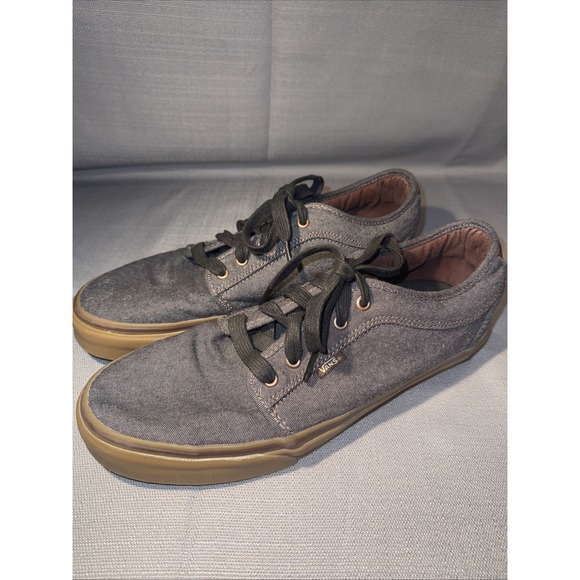 Vans Other - Vans off the Wall 721356‎ Lace Up Low Top  Navy Blue Skate Shoes Size M 13